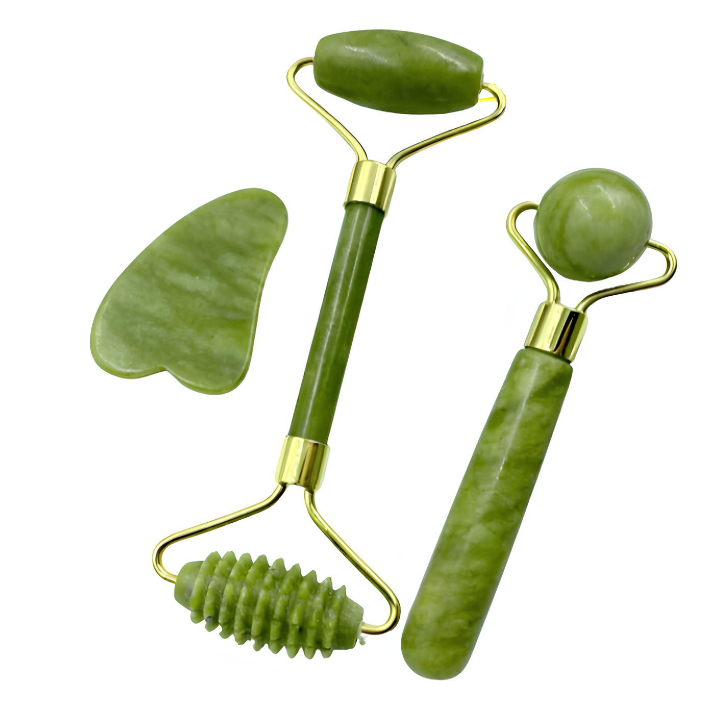 Massageador Facial de Jade para Skincare